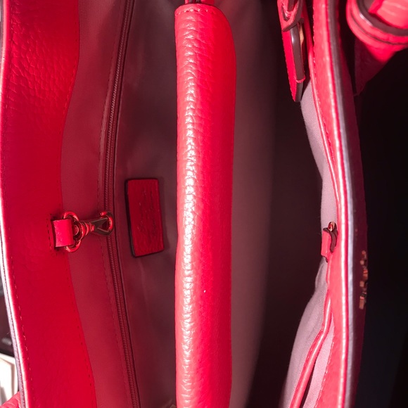 Ralph Lauren Red handbag. Mint condition. Smoke free home - Picture 11 of 12